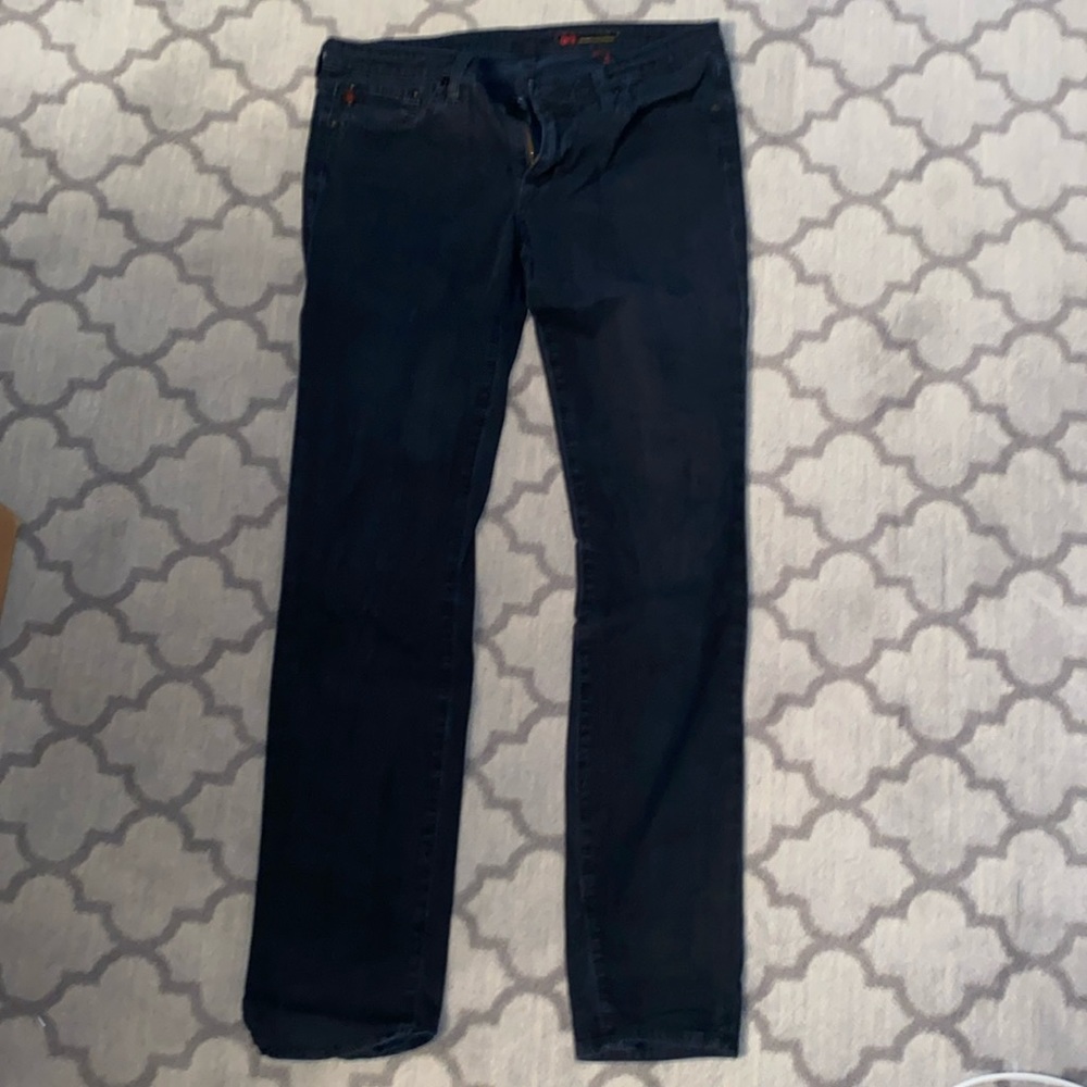 AG stretch black skinny jeans